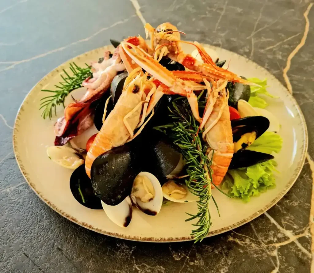 fresh seafood and Dalmatian dishes at Roko Grebastica