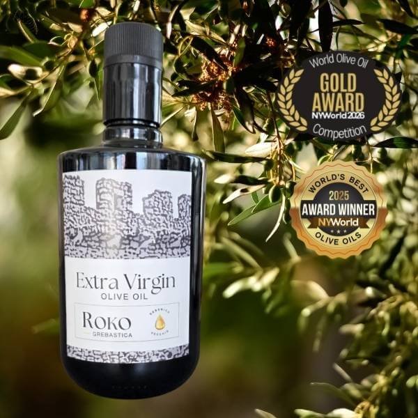 Roko Grebaštica extra virgin olive oil bottle